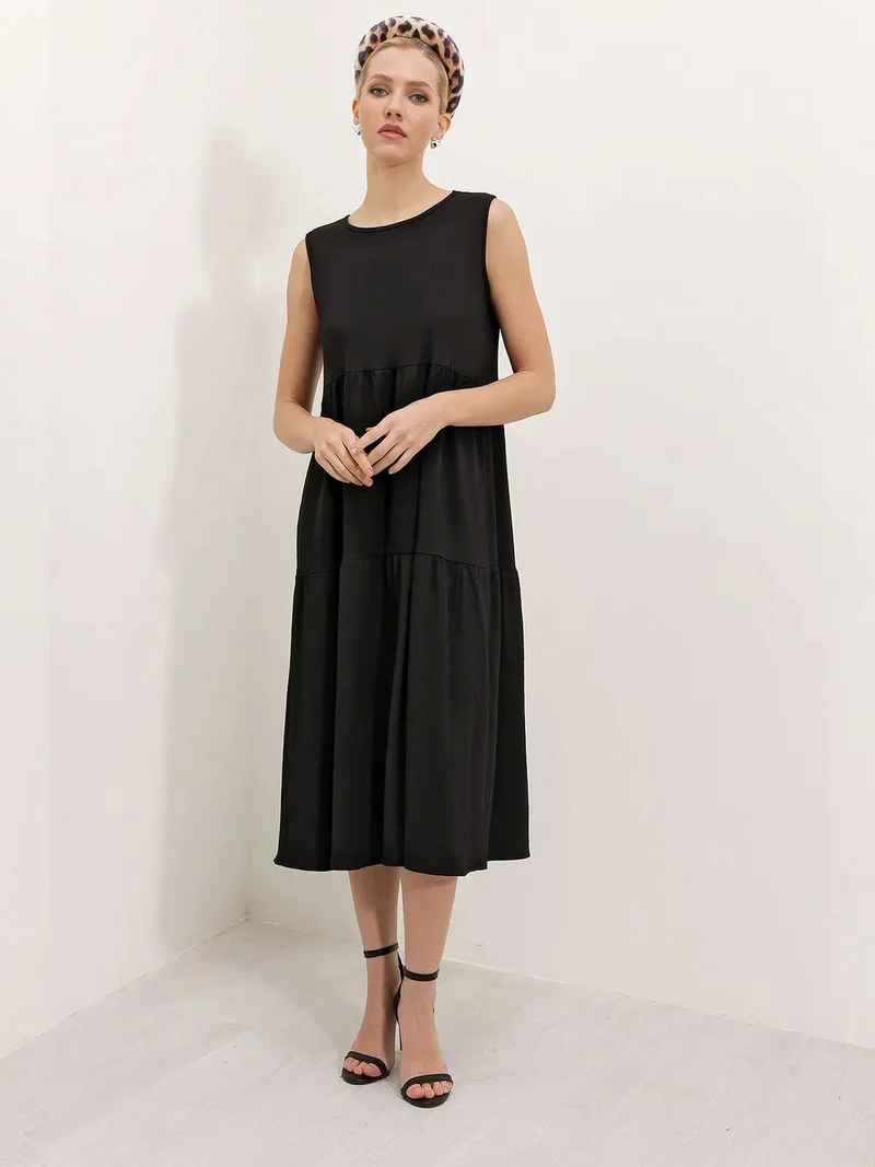 BIG DART BDART Sleeveless Crew Neck Midi Dress